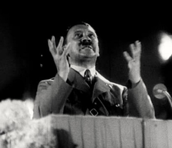 Hitler giving speech